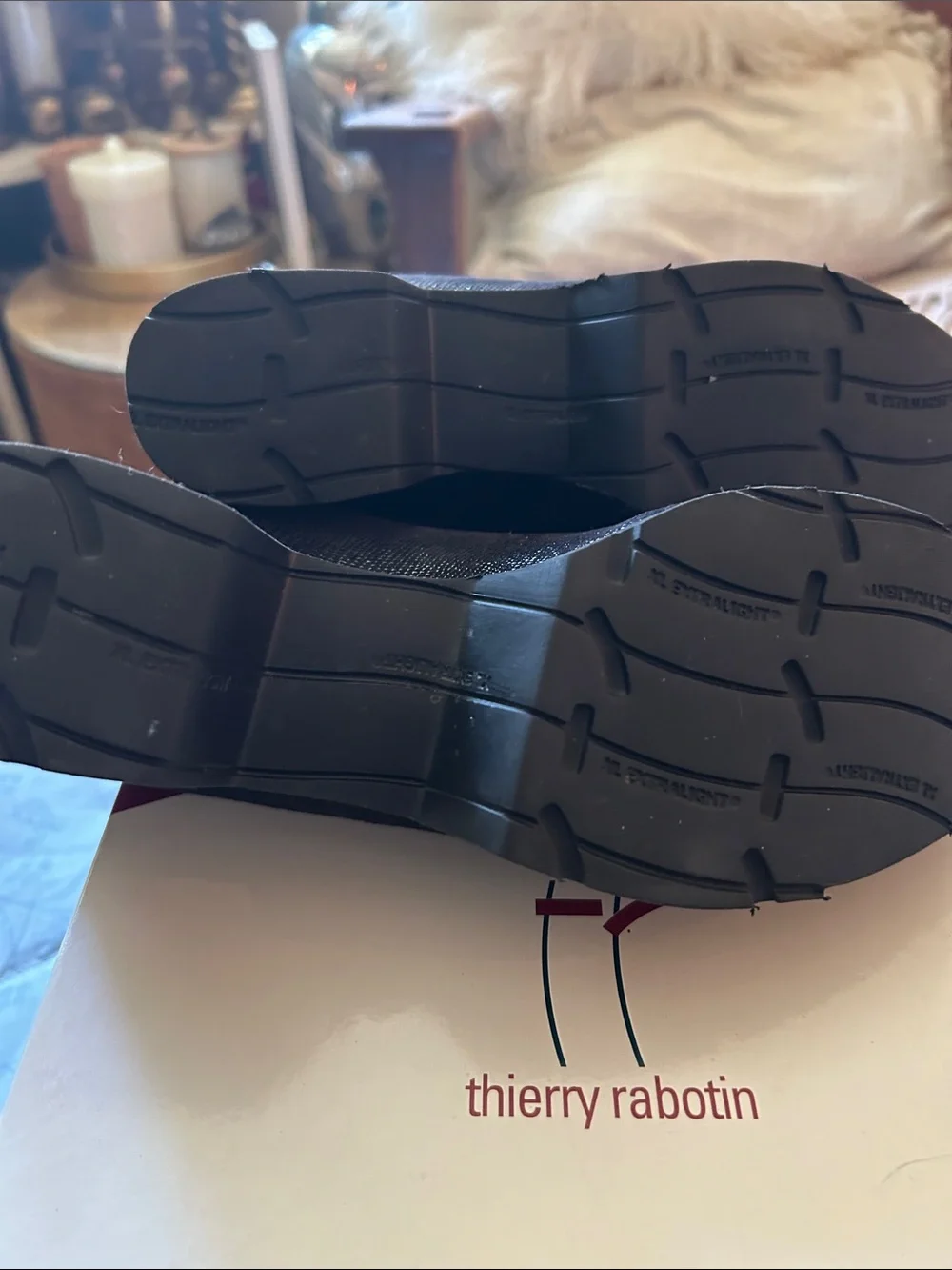Thierry Rabotin new black leather wedge